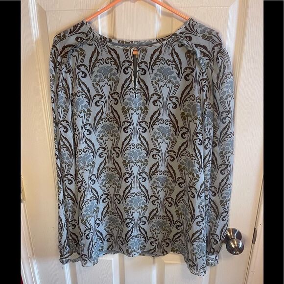 Tory Burch silk blouse sz 14 - Picture 1 of 9
